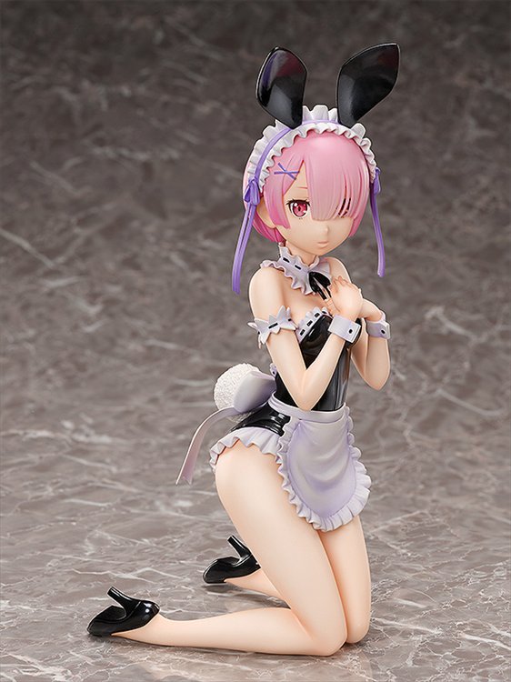 Re:Zero Starting Life In Another World - 1/4 Ram Bare Leg Bunny Ver. PVC Figure - Click Image to Close