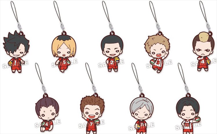 Haikyuu To The Top - Nekoma High Rubber Strap SINGLE BLIND BOX - Click Image to Close