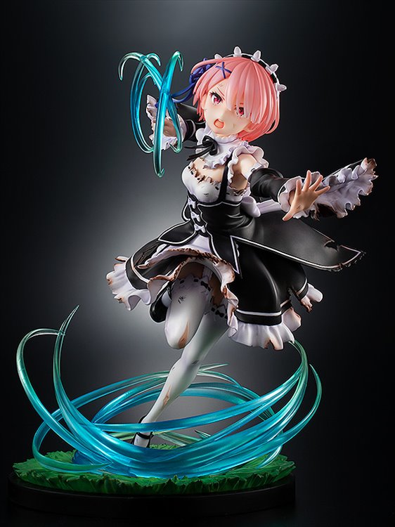 Re:Zero - 1/7 Ram Battle With Roswaal Ver. PVC Figure - Click Image to Close