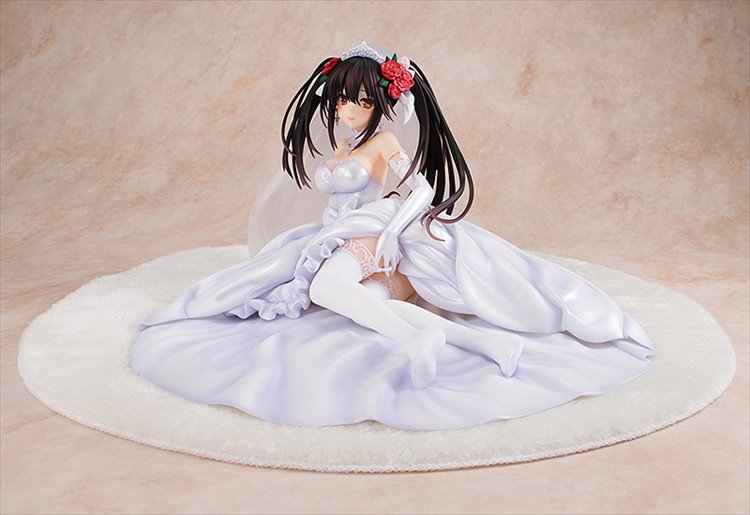 Date A Live - 1/7 Kurumi Tokisaki Wedding Dress Ver. PVC Figure - Click Image to Close