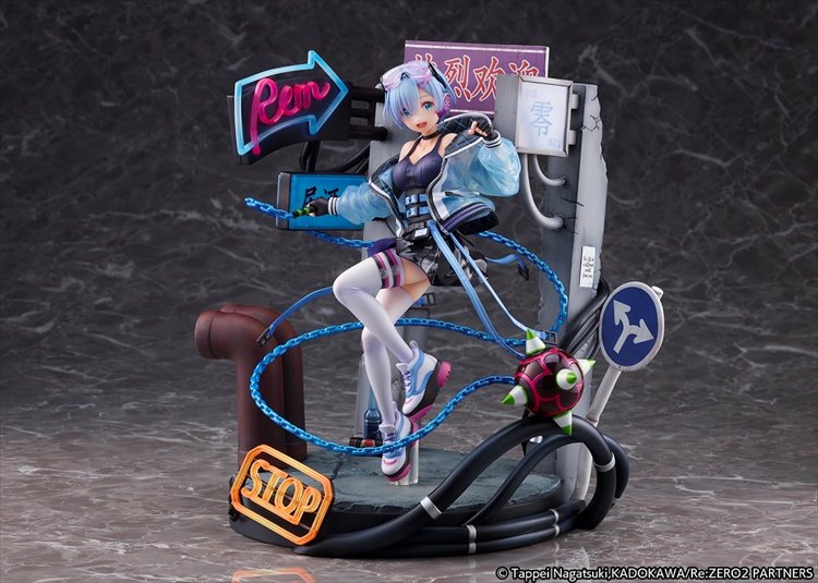 Re:Zero - 1/7 Rem Neon City Ver. PVC Figure - Click Image to Close