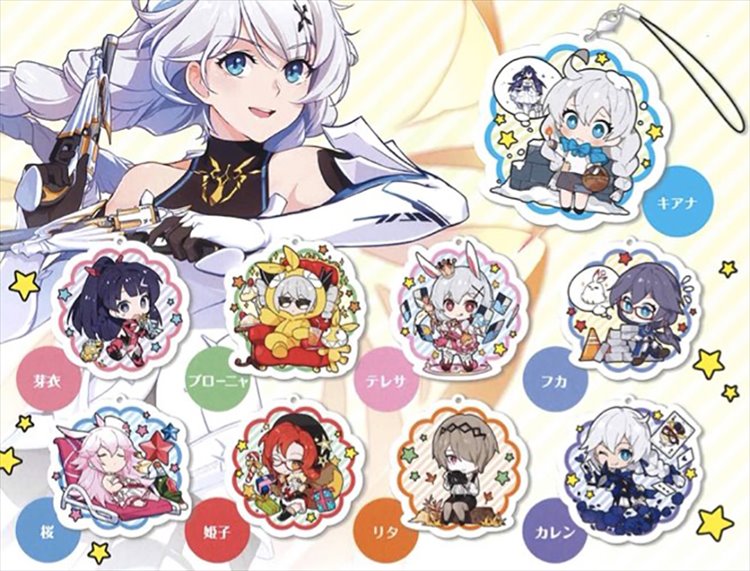 Honkai Impact 3rd - Capsule Arcylic Keychain SINGLE RANDOM KEYCHAIN