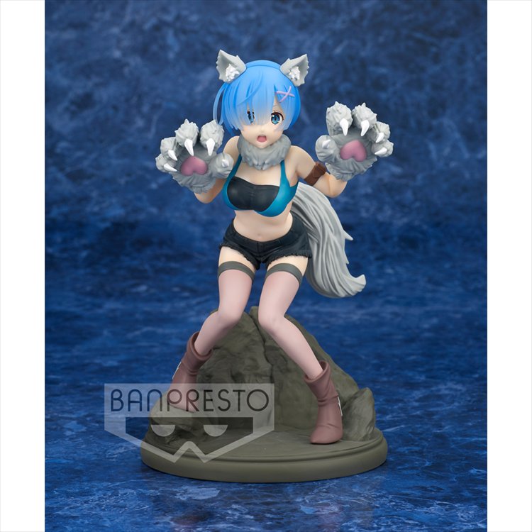 Re:Zero - Rem Monster Motions Espresto Prize FIgure - Click Image to Close