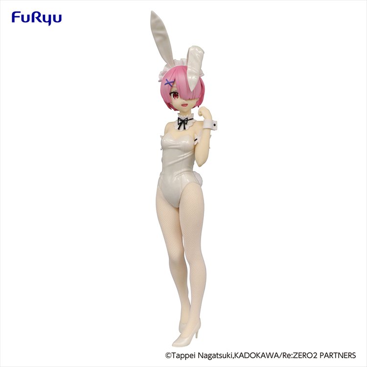 Re:Zero - Ram White Pearl Color Ver. Bicute Bunnies Figure - Click Image to Close