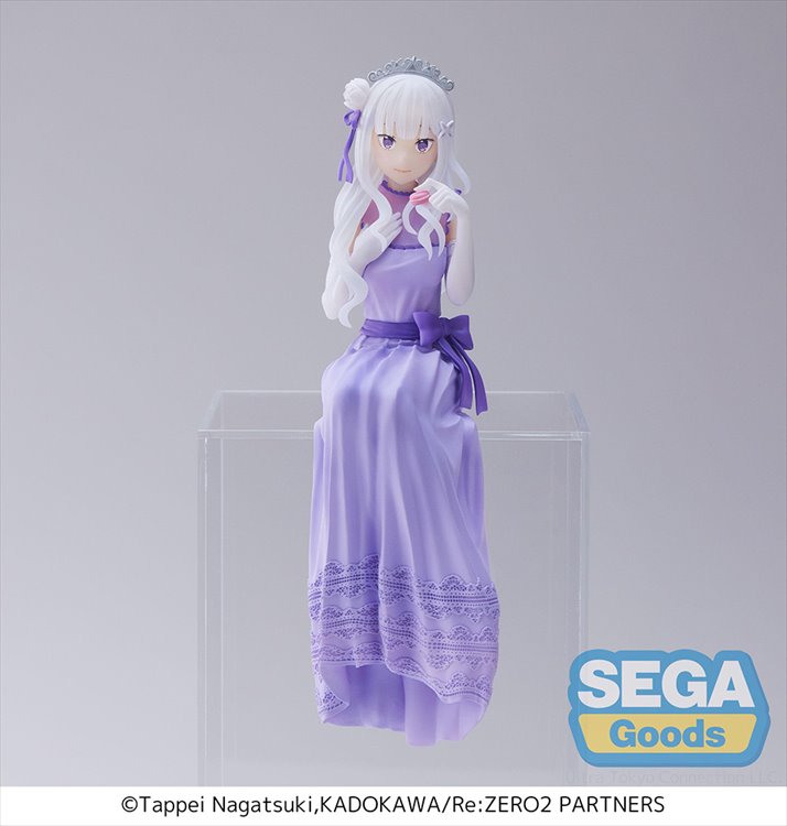 Re:Zero - Emilia Dressed-up Party Ver. PM Perching Figure - Click Image to Close