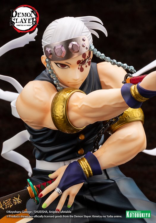 Demon Slayer - 1/8 Tengen Uzui Artfx J PVC Figure - Click Image to Close