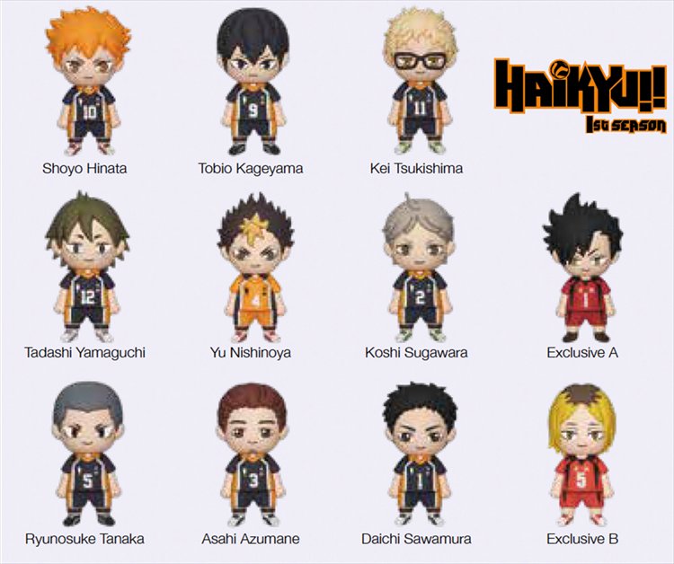 Haikyuu - 3D Foam Collectible Bag Clip SINGLE BLIND BOX - Click Image to Close