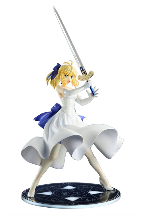 Fate Stay Night Unlimited Blade Works - 1/8 Saber White Dress Renewal Version PVC Figure