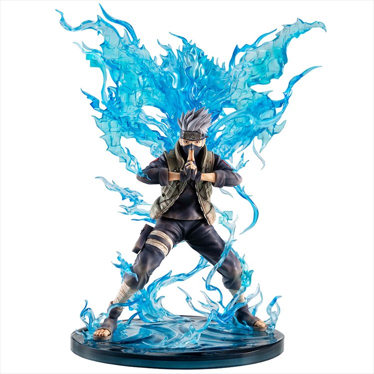 Naruto Shippuden - Hatake Kakashi Ver Susano with LED Base PVC Figure - Click Image to Close