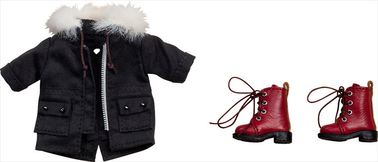 Nendoroid Doll - Doll Warm Clothing Set Boots & Mod Coat (black)