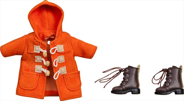 Nendoroid Doll - Doll Warm Clothing Set Boots & Duffle Coat (orange)
