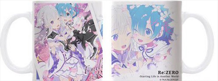 Re:Zero - Emilia and Rem Mug - Click Image to Close