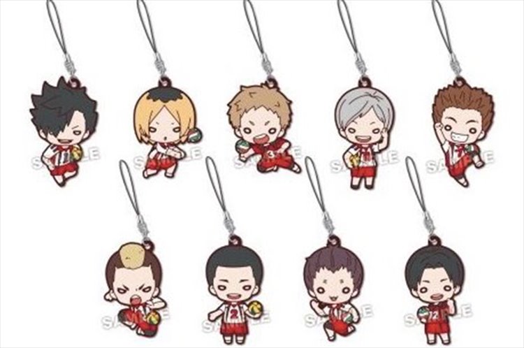 Haikyuu To The Top - Nekoma High Second Uniform Rubber Strap SINGLE BLIND BOX - Click Image to Close