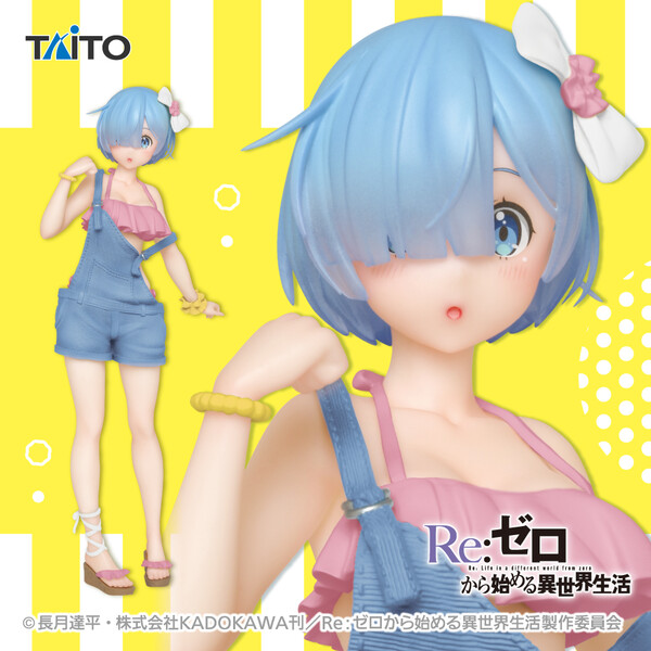 Re:Zero - Rem Overall Swimsuit Renewal Figure - Click Image to Close