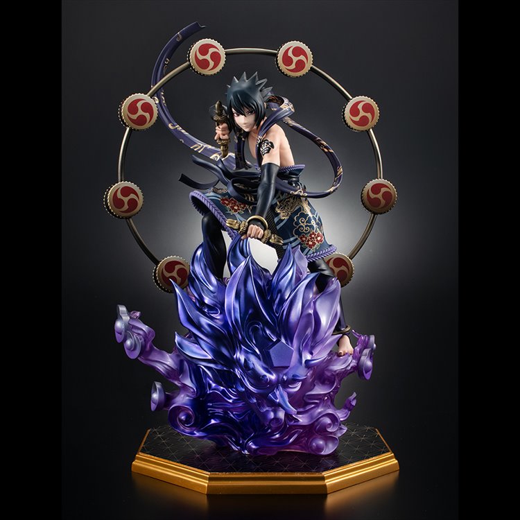 Naruto Shippuden - Precious G.e.m.series Naruto-shippuden- Sasuke Uchiha Thunder God PVC Figure - Click Image to Close