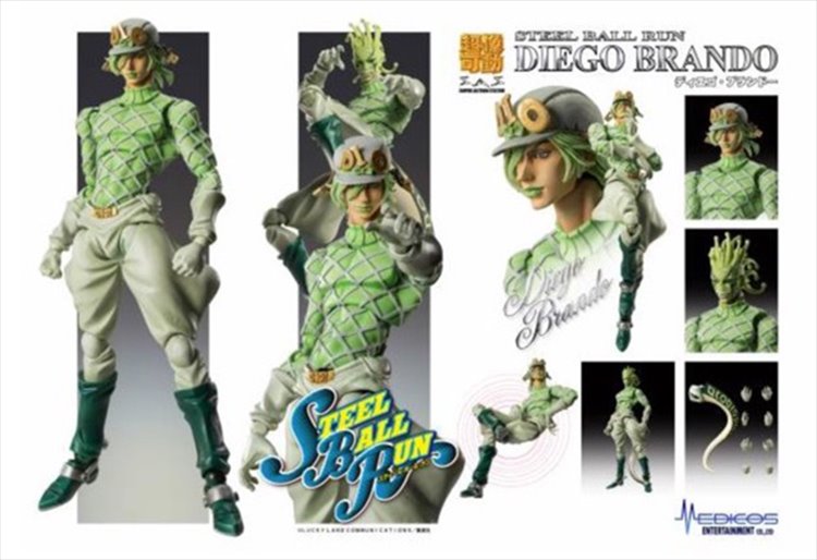 Jojos Bizzare Adventure Part VII - Diego Brando Super Action Statue - Click Image to Close