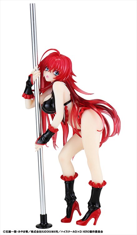 High School DxD - 1/7 Rias Gremory Pole Dance Ver. Black Color PVC Figure
