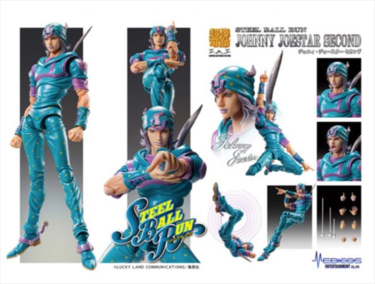 Jojo Bizarres Adventures Part VII - Johnny Joestar Super Action Statue