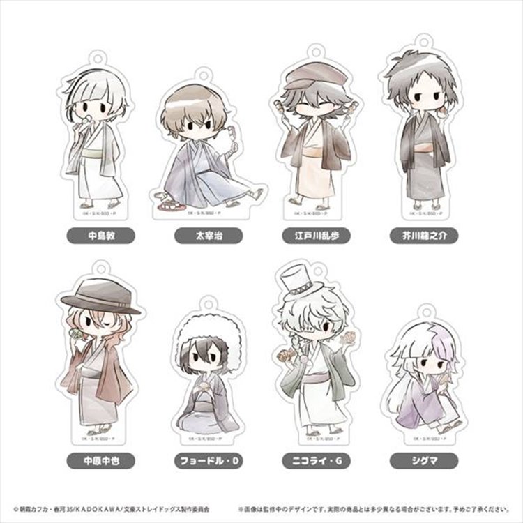 Bungo Stray Dogs - Retro Acrylic Keychain Japanese Sweet Ver SINGLE BLIND BOX