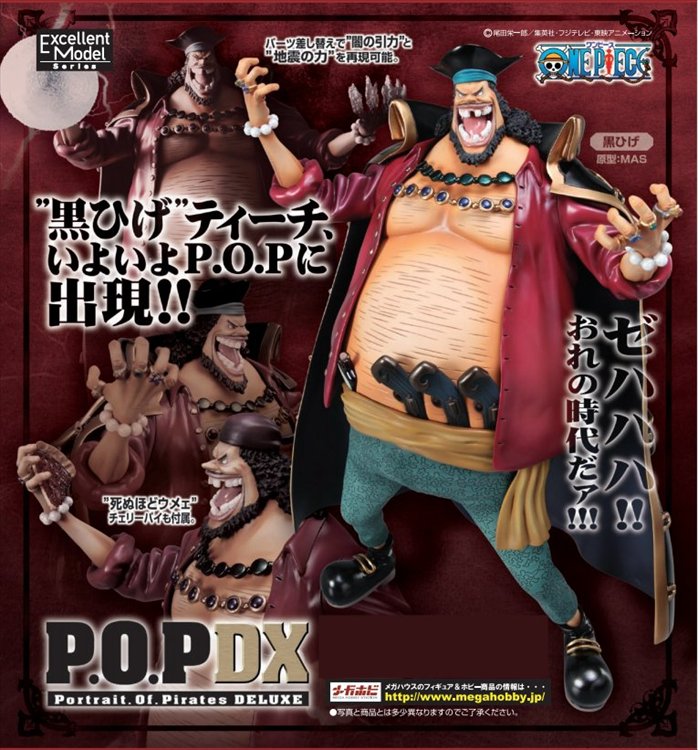 One Piece - 1/8 BlackBeard Teach POP PVC Figure - Click Image to Close