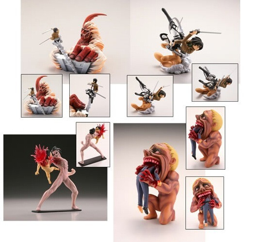 Attack on Titan - CapsuleQ Characters Gashapon Set of 4