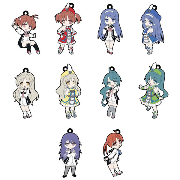 Vividred Operation - Character Rubber Trading Straps Set of 10 - Click Image to Close