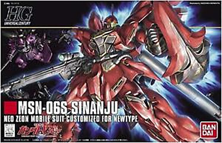 Gundam - 1/144 HG MSN-06S Sinanju Model Kit - Click Image to Close