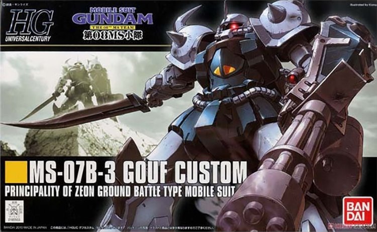 Gundam HGUC - 1/144 HG MS-07B-3 Gouf Custom Model Kit - Click Image to Close