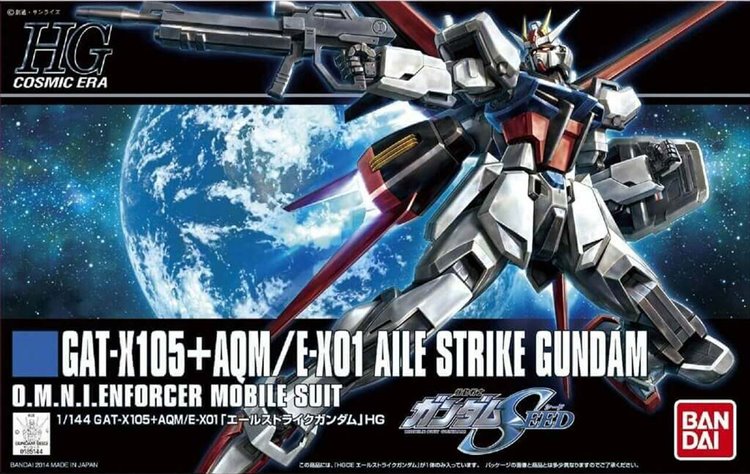 Gundam Seed - 1/144 HGCE E-X01 Aile Strike Gundam Model Kit