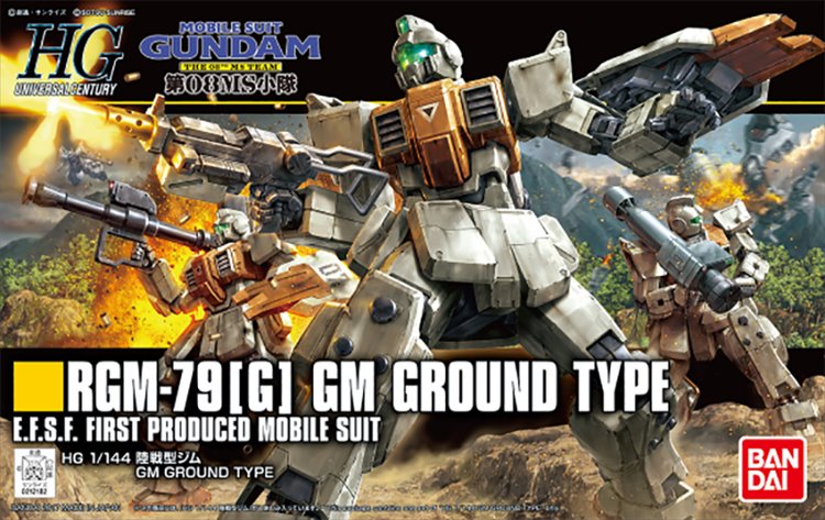 Gundam - 1/144 HGUC RGM-79 GM Ground Type Model Kit