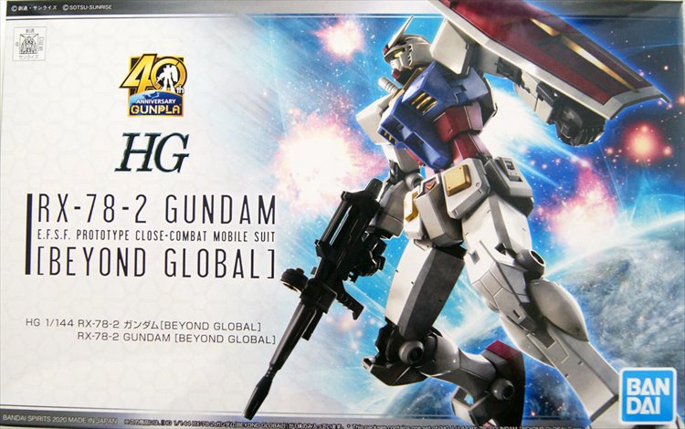 Gundam - 1/144 HG RX-78-2 Gundam Beyond Global Model Kit - Click Image to Close