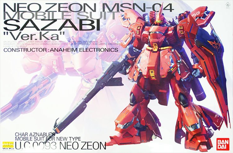 Gundam - 1/100 MG MSN-04 Sazabi Ver. Ka Model Kit
