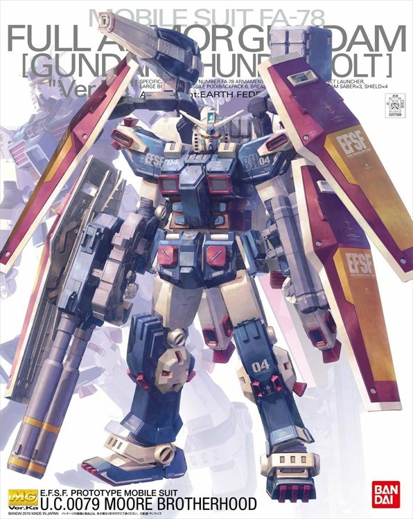 Gundam Thunderbolt - 1/100 MG FA-78 Full Armor Gundam Ver. Ka Model Kit - Click Image to Close