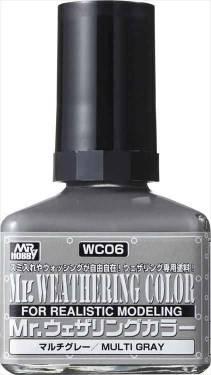 Mr Hobby - Mr Weathering Color Multi Gray WC06 40ml - Click Image to Close