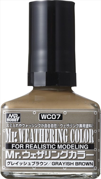 Mr Hobby - Mr Weathering Color Grayish Brown WC07 40ml - Click Image to Close