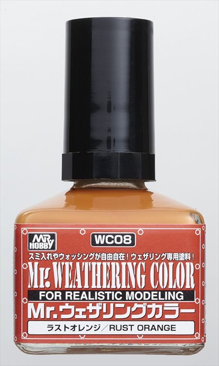 Mr Hobby - Mr Weathering Color Rust Orange WC08 40ml - Click Image to Close