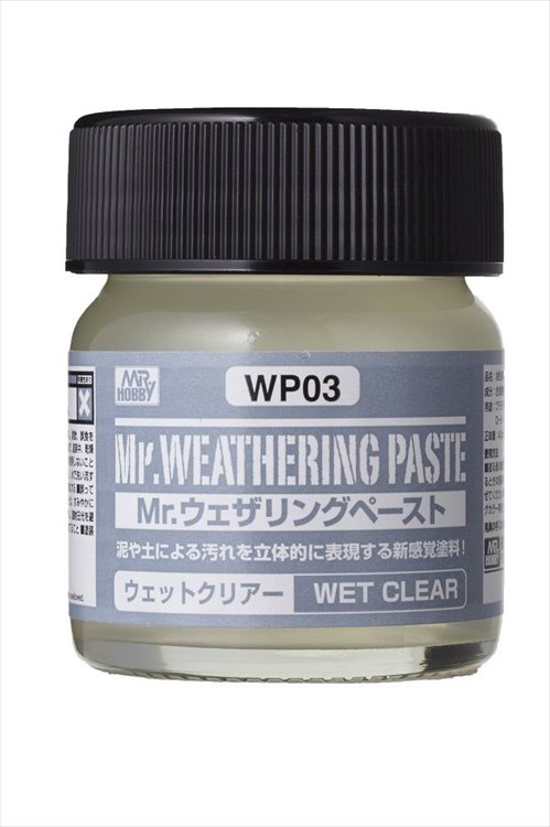 Mr Hobby - Mr Weathing Pastel Wet Clear WP03 40ml - Click Image to Close