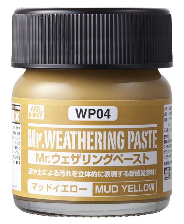 Mr Hobby - Mr Weathing Pastel Mud Yellow WP04 40ml - Click Image to Close