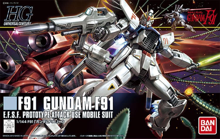 Gundam - 1/144 HGUC F91 Gundam Model Kit - Click Image to Close