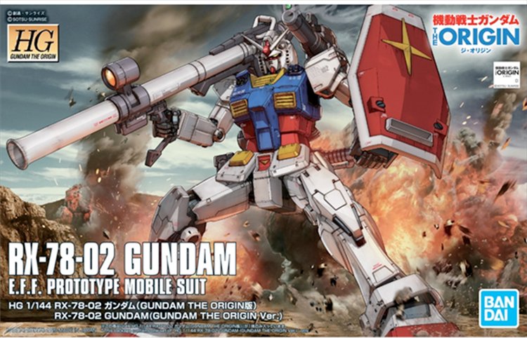 Gundam The Origin - 1/144 HG RX-78-02 Gundam Model Kit - Click Image to Close