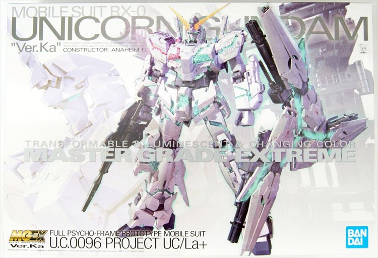 Gundam - 1/100 MGEX U.C.009 Unicorn Gundam Ver Ka. Model Kit - Click Image to Close