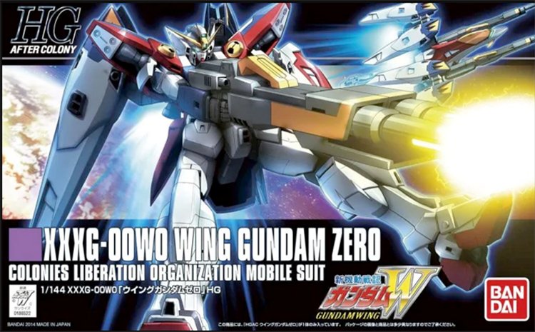 Gundam Wing - 1/144 HGAC XXXG-00W0 Wing Gundam Zero Model Kit - Click Image to Close