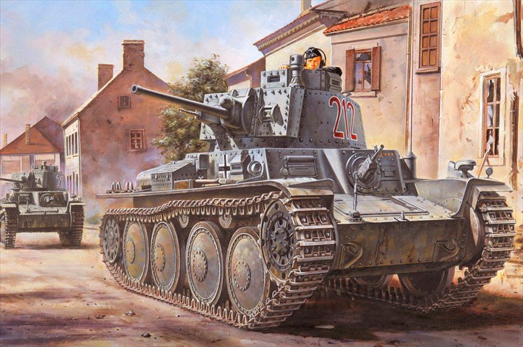 Hobby Bose - 1/35 Pz.Kpfw. Pz.BfWg 38(t) Ausf. B Model Kit - Click Image to Close