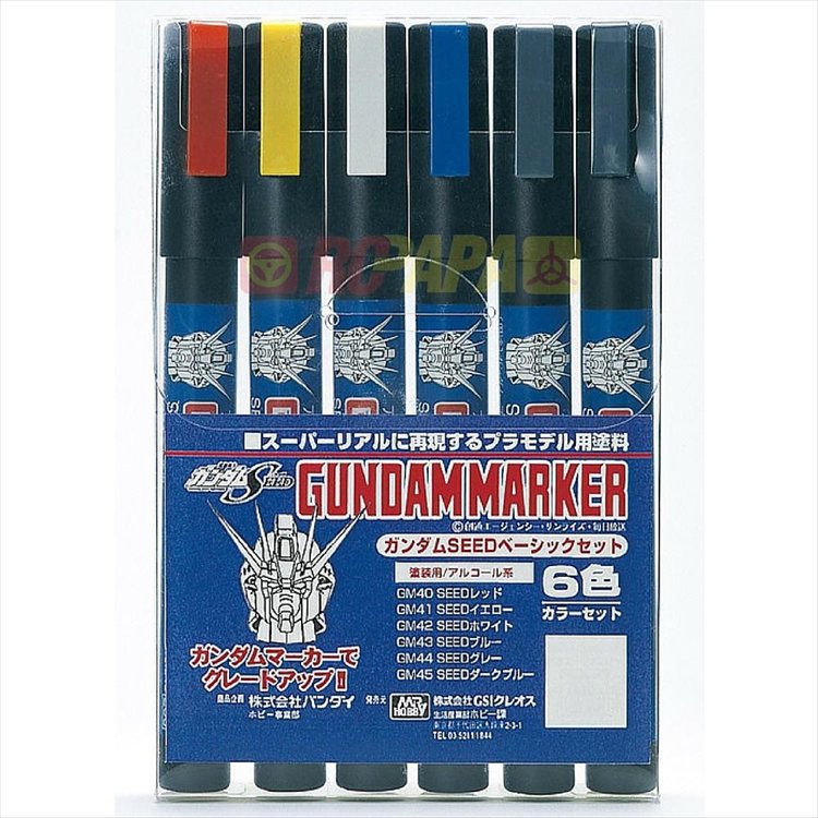 Gundam Marker - GMS 109 Gundam Marker Seed Set - Click Image to Close