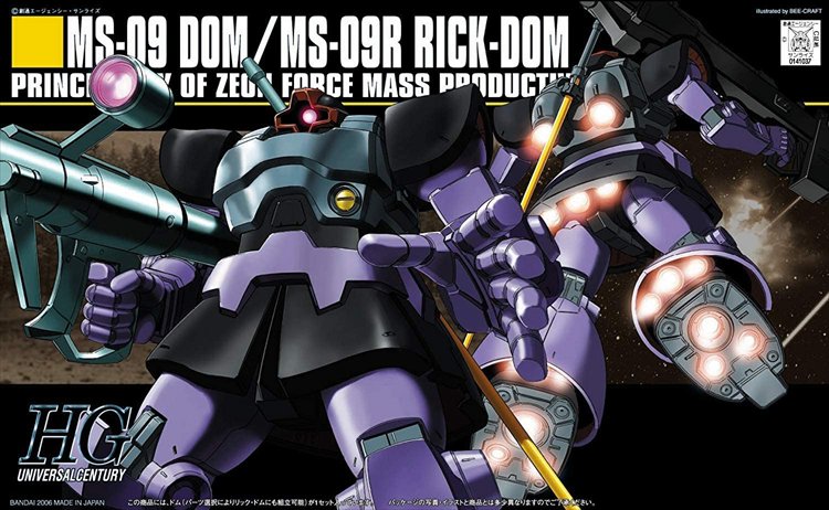 Gundam - 1/144 HGUC Rick Dom Model Kit - Click Image to Close