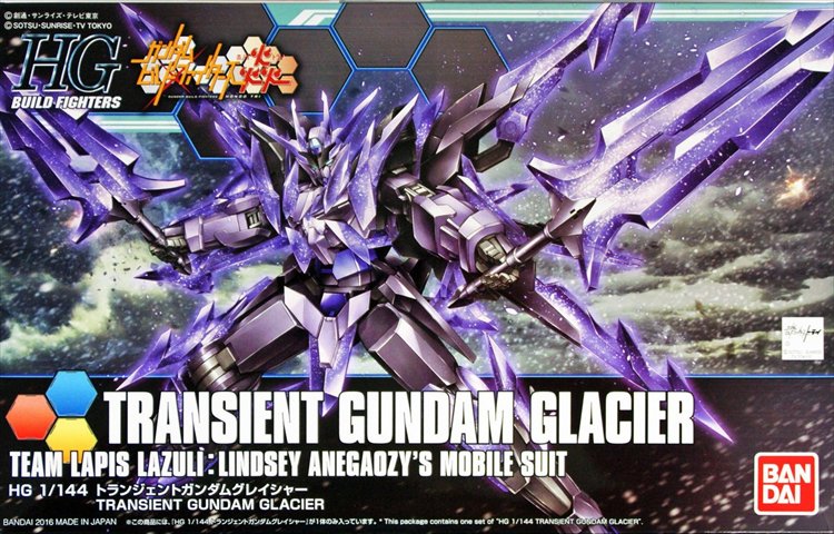 Gundam Build Fighters - 1/144 HGBF Transient Gundam Glacier Model Kit - Click Image to Close