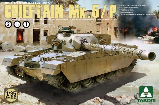 Takom - 1/35 British Main Battle Tank Chieftain Mk. 5/P - Click Image to Close