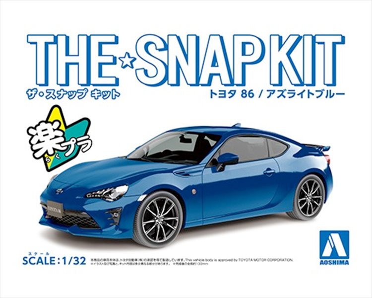 Snap Kit - 1/32 Toyota 86 Azurite Blue Model Kit - Click Image to Close