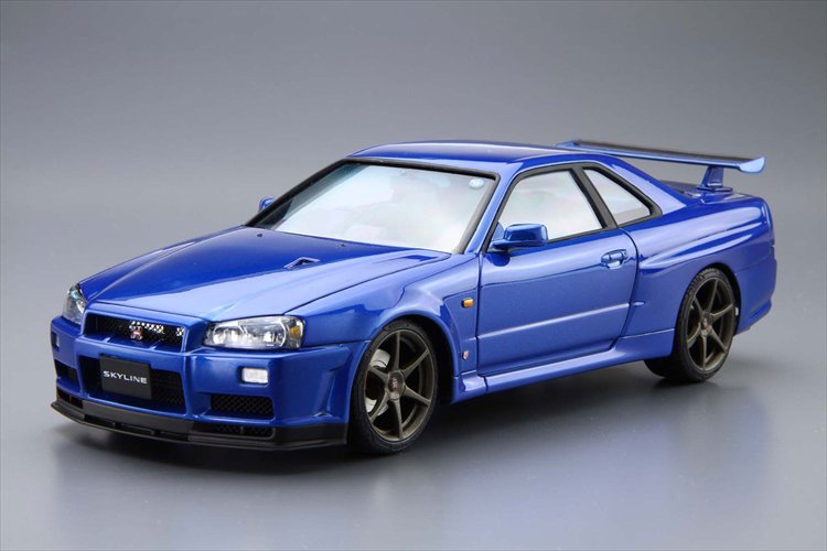 Model Car - 1/24 Nissan BNR34 Skyline GT-R V-Spec II 02 - Click Image to Close