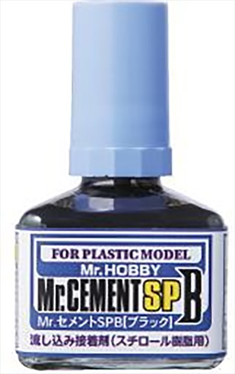 Mr Hobby - Mr Cement SPB (Super Power Black) - Click Image to Close